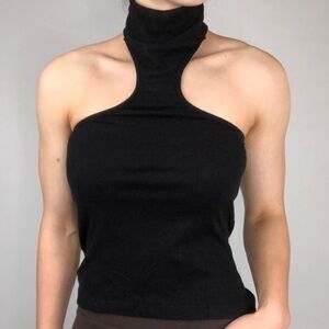 Commense Black Halter Tank Top